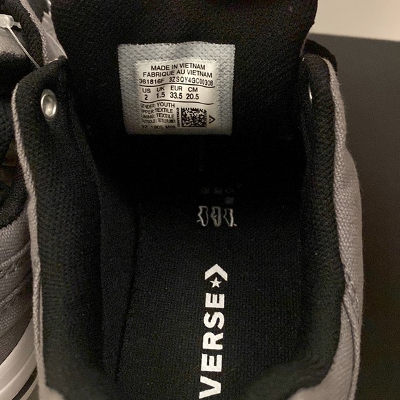 NWT CONVERSE ALL STAR EL DISTRITO OX YOUTH SHOE SIZE 2 - Picture 6 of 7